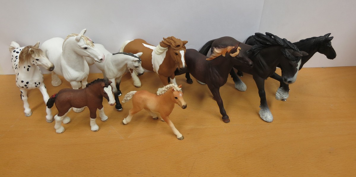 Tiere aus der Schleich-Box "Pferde"