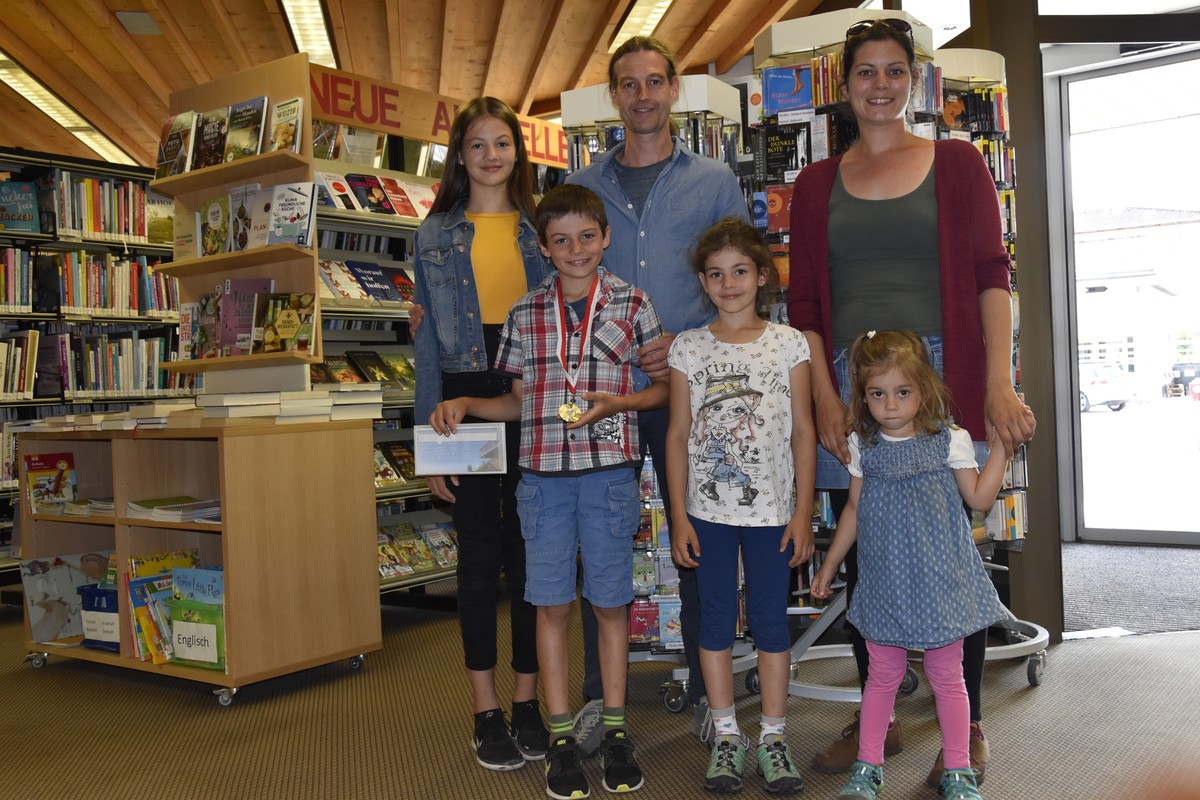 Familie Fink - Sieger des landesweiten Lesewettbewerbes Readathon
